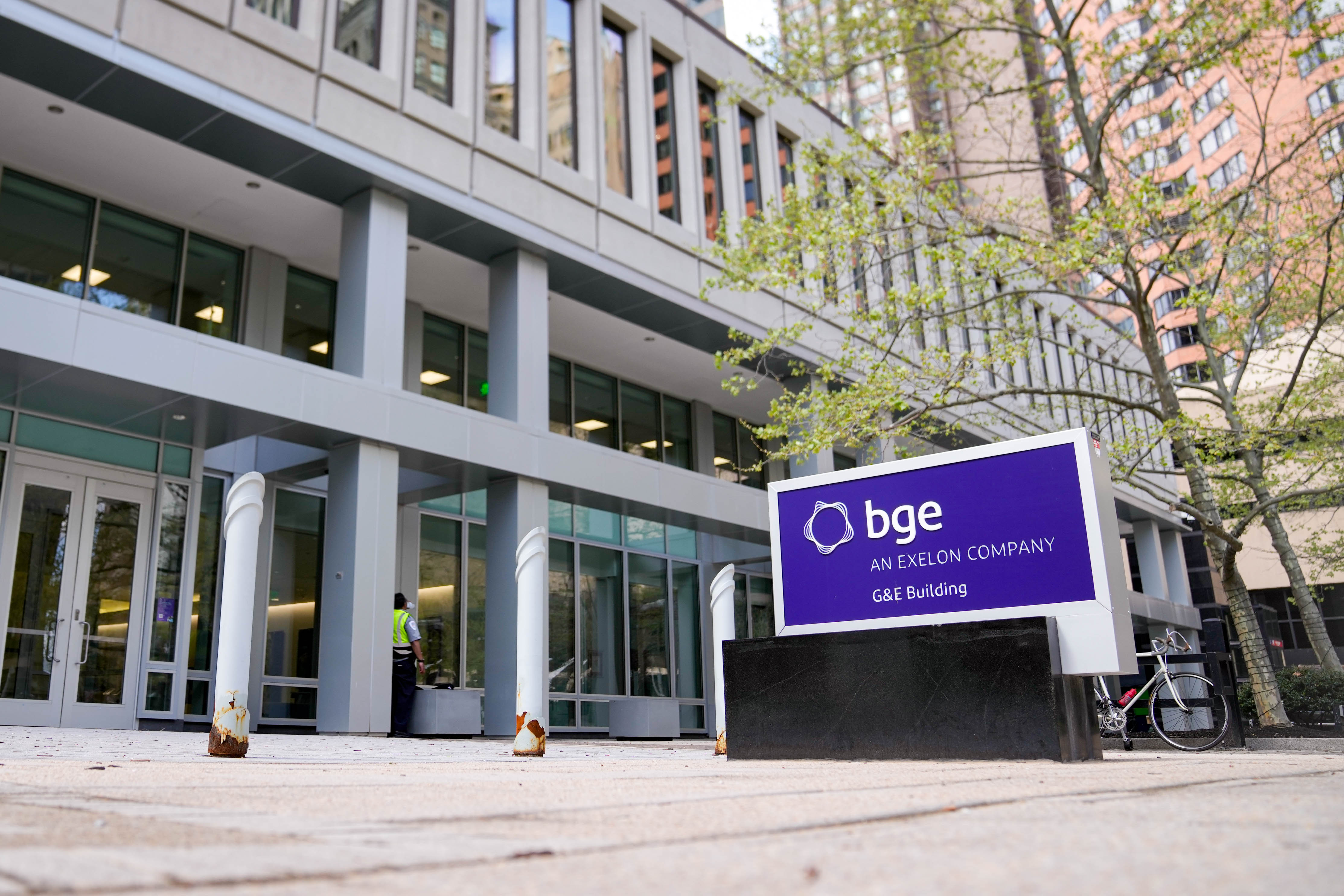 The exterior of Baltimore Gas & Electric’s downtown headquarters in Baltimore, Md. on Tuesday, April 15, 2025.