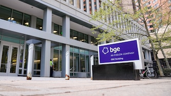 The exterior of Baltimore Gas & Electricβs downtown headquarters in Baltimore, Md. on Tuesday, April 15, 2025.