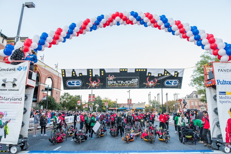 Members of Team Kennedy Krieger at a previous Baltimore Running Festival