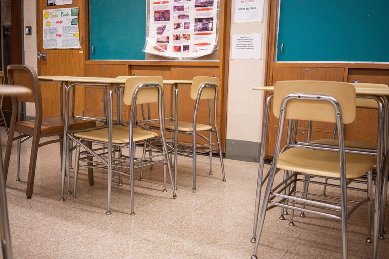 empty classroom