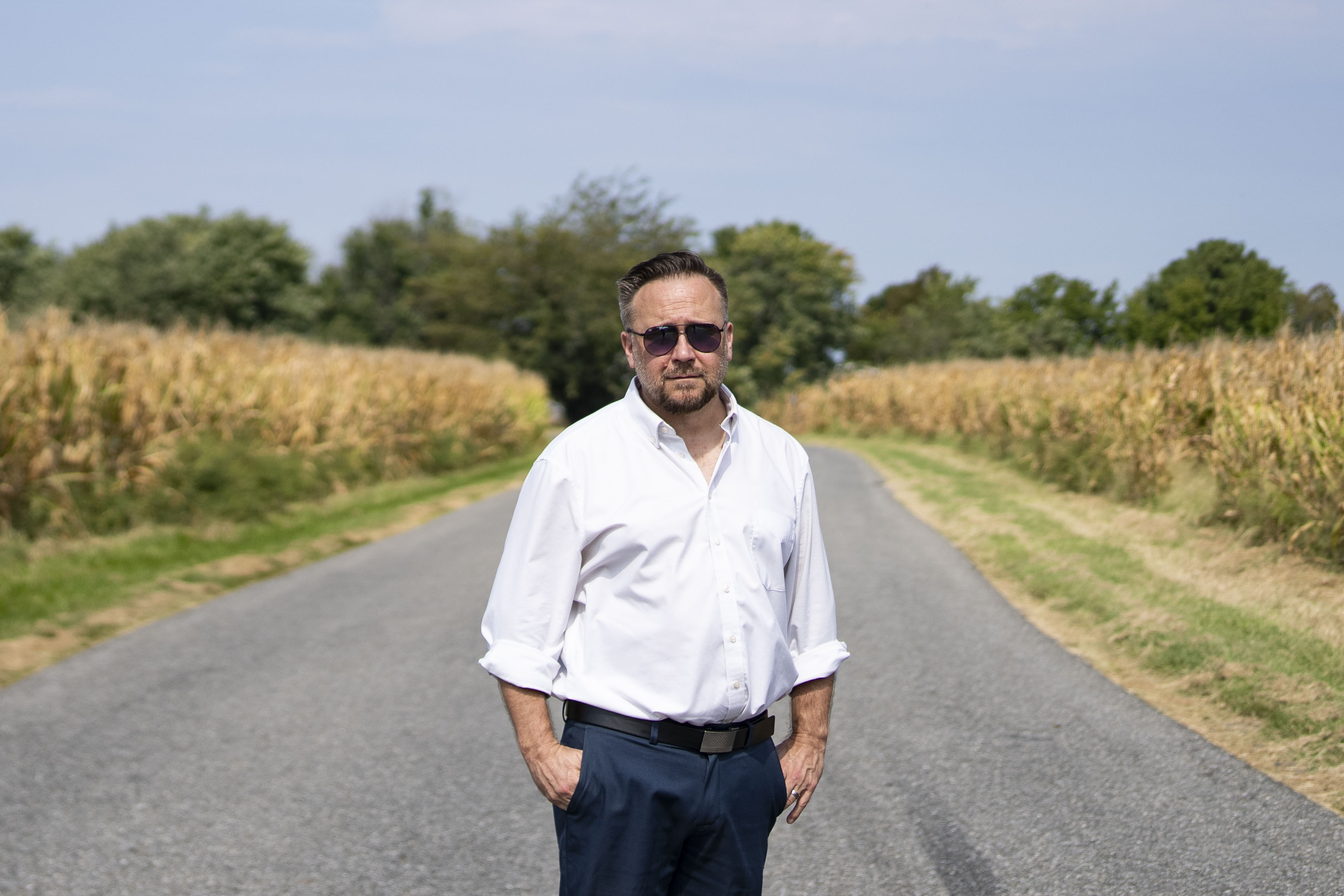 Liquor store owner and Republican candidate for District 9 Tim Fazenbaker, in Edgemere. 