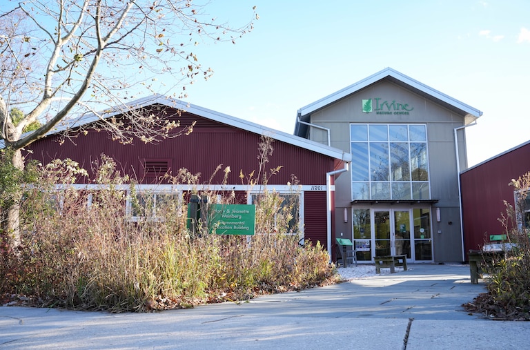 Exterior of the Irvine Nature Center in Owings Mills, Md., on Thursday, November 13, 2025. The Center will host a free Indigenous Peoples Celebration on Sunday, November 23.