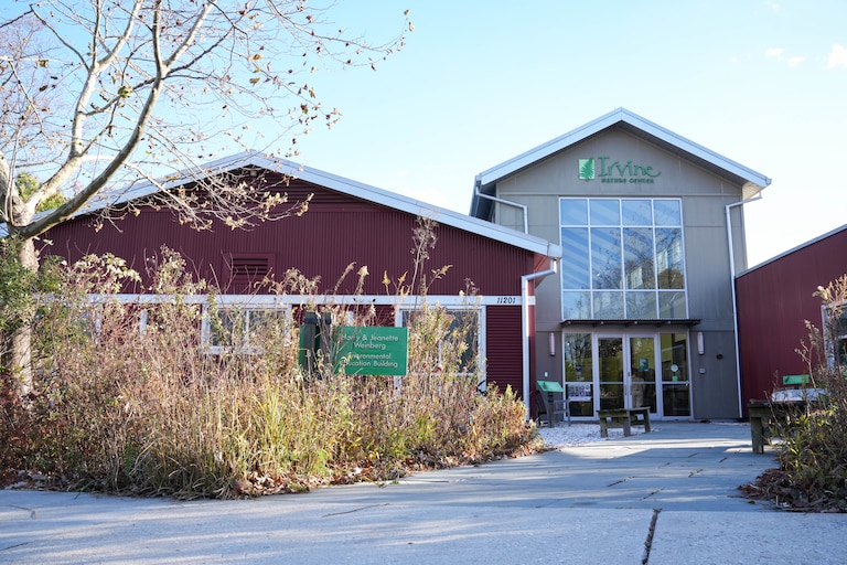 Exterior of the Irvine Nature Center in Owings Mills, Md., on Thursday, November 13, 2025. The Center will host a free Indigenous Peoples Celebration on Sunday, November 23.