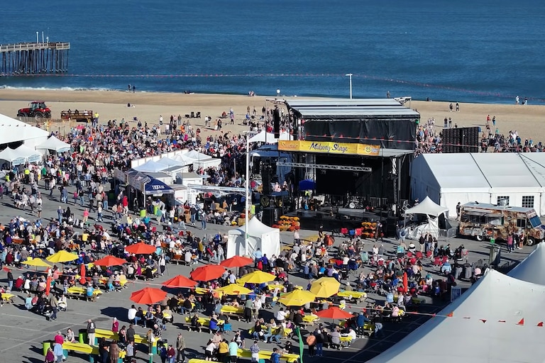 Sunfest marked 50 years in Ocean City in 2025, which coincided with the resort's 150th anniversary season.