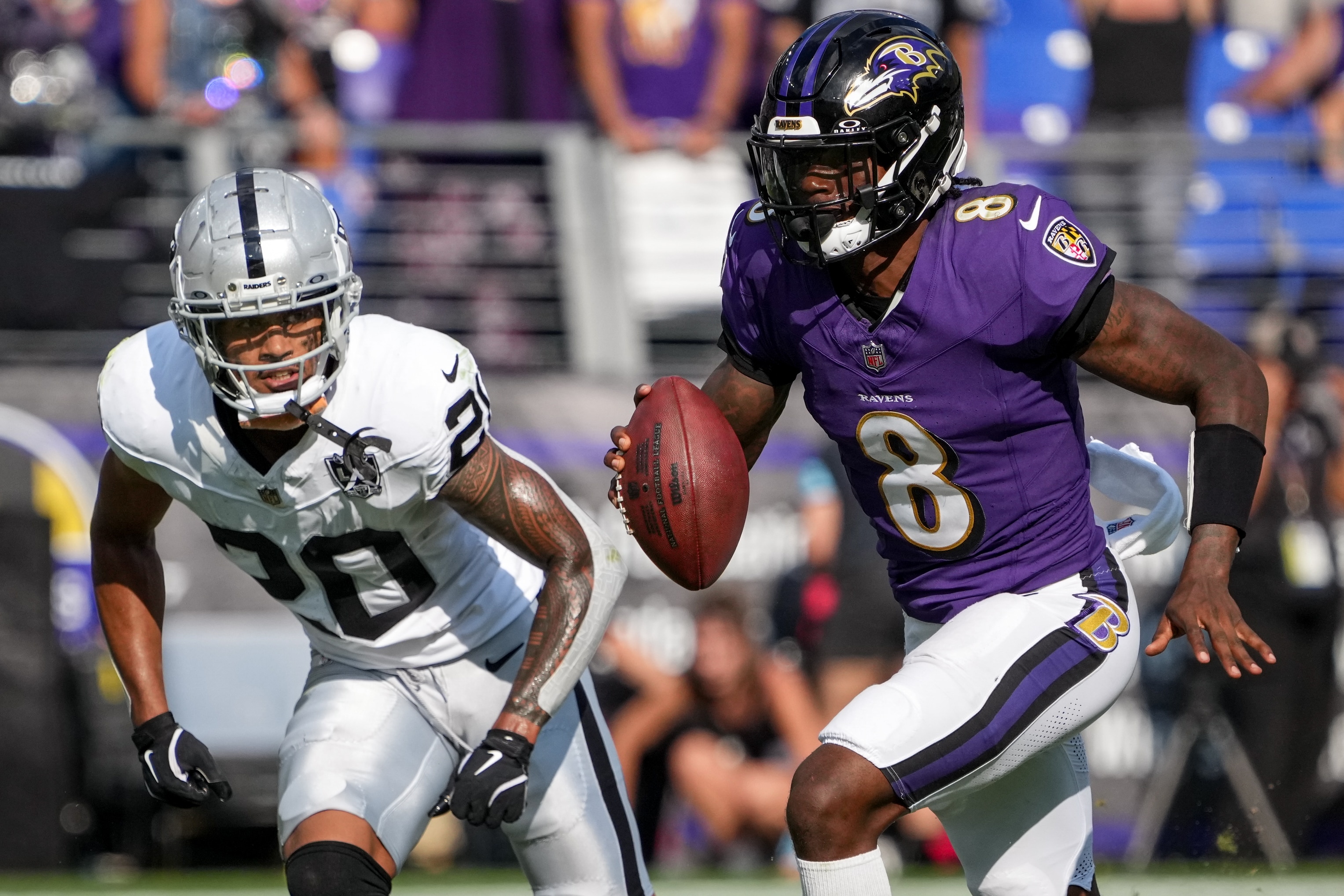 Ravens QB Lamar Jackson has struggled against Buffalo, going 1-2 and averaging only 200 yards per game in passing and running combined.