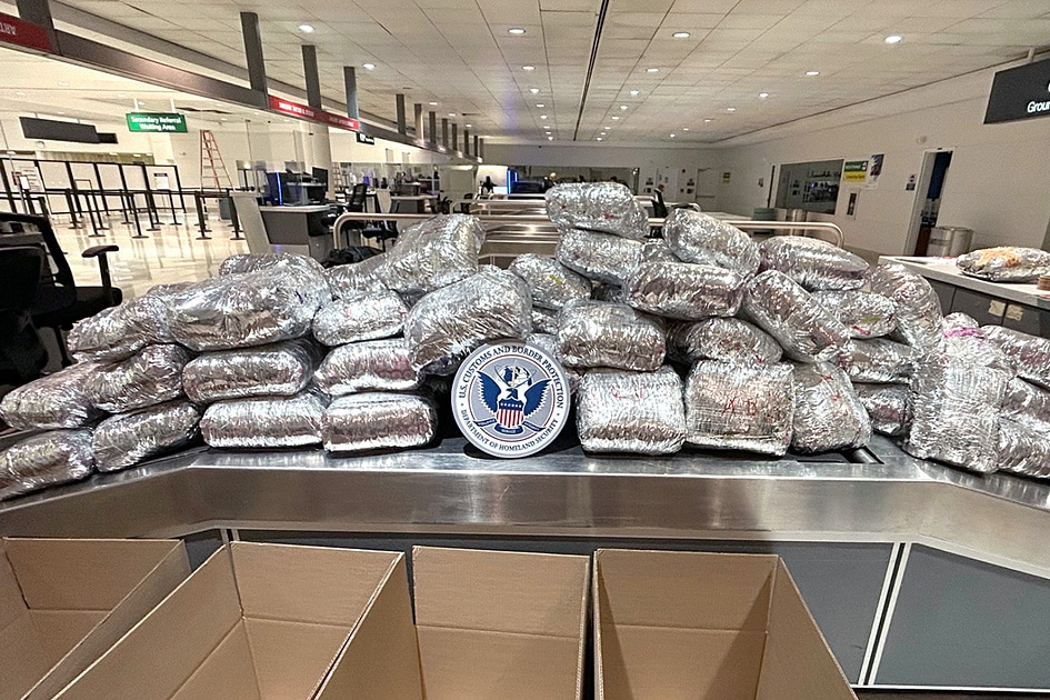 U.S. Customs and Border Protection (CBP) officers recovered approximately $50,000 worth of khat from the baggage claim area at Baltimore-Washington Thurgood Marshall International Airport.