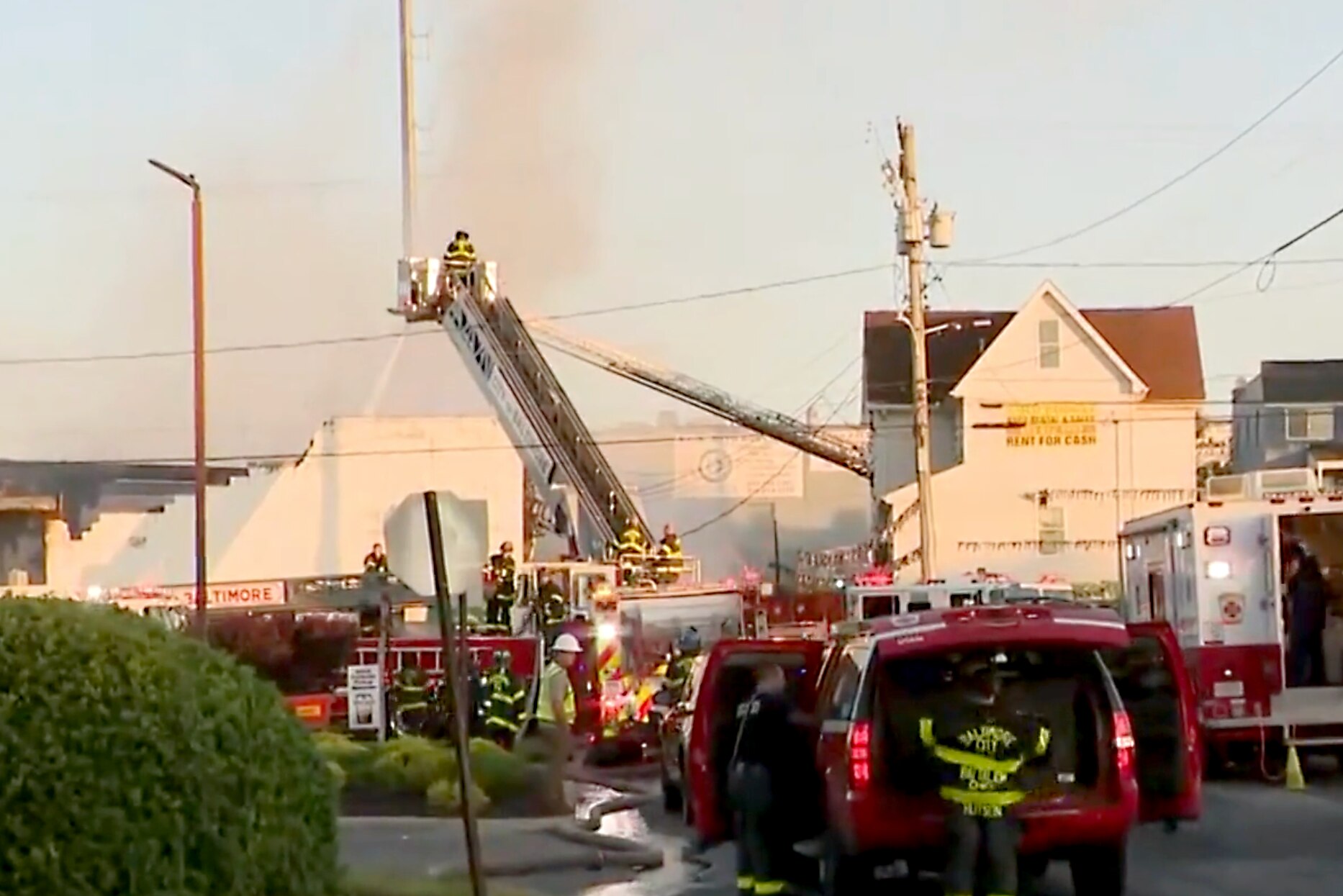 Residents are being asked to avoid the area near Sunnyside Avenue and Nome Avenue in Reisterstown Station.