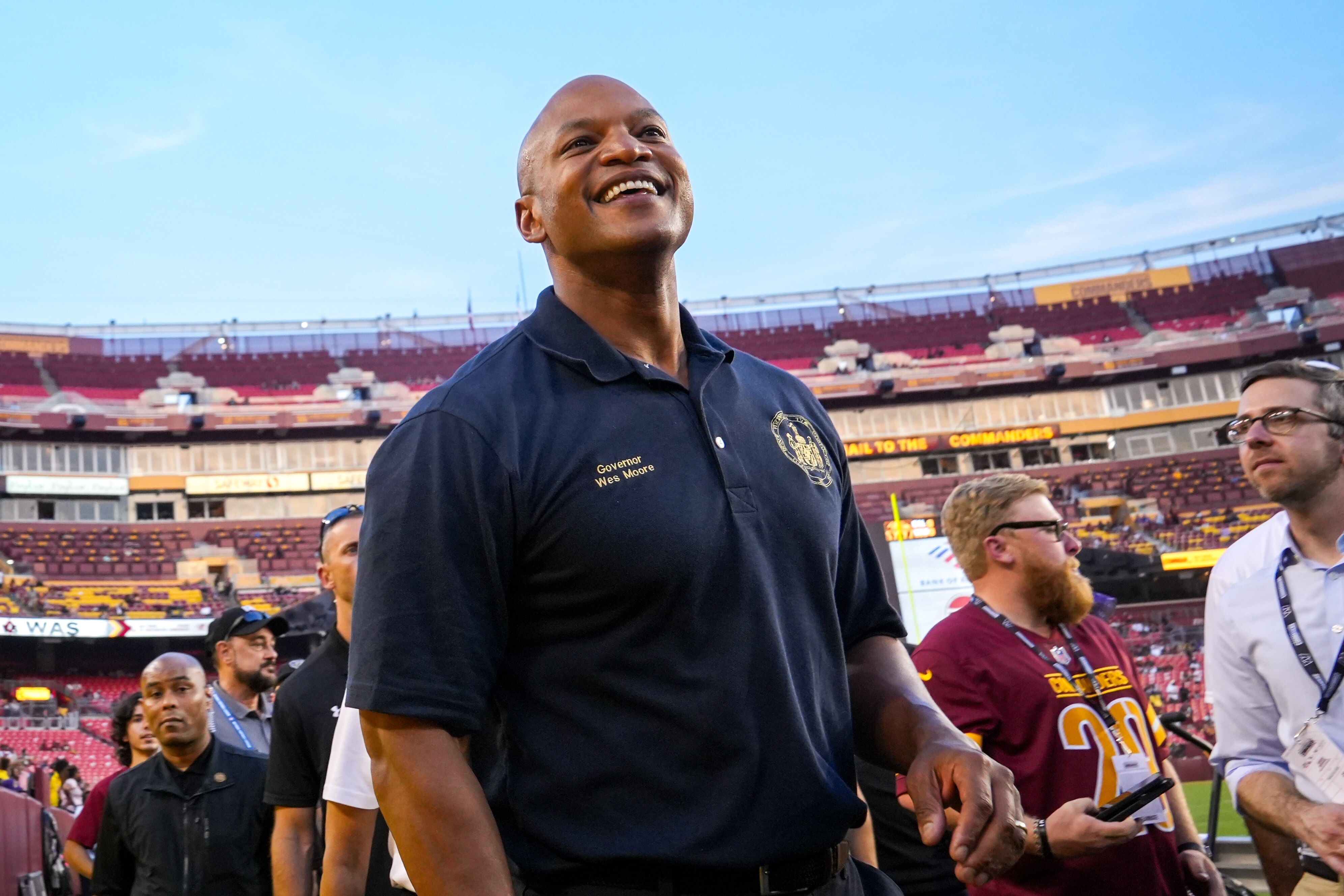 Maryland Gov. Wes Moore said he believes the state can put together an "attractive offer" to help keep the Commanders in Prince George's County.