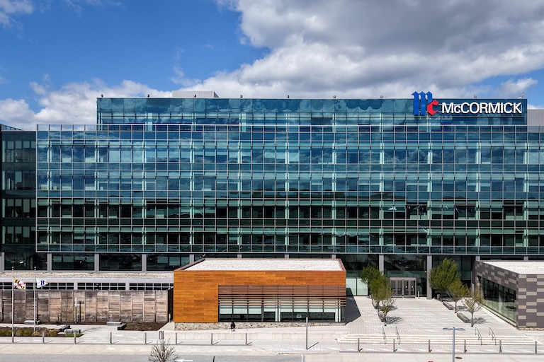 The exterior of McCormick & Company's global headquarters in Hunt Valley, Md. on Wednesday, April 16, 2025.