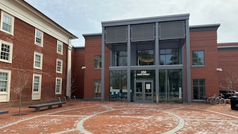 Albemarle County Courthouse, where Dayton Webber had a hearing, is seen on March 26, 2026, in Charlottesville, Va. (AP Photo/Olivia Diaz)