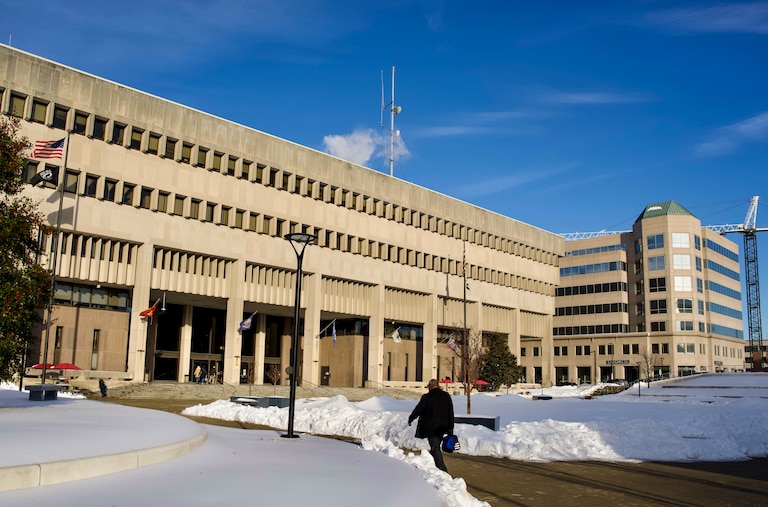 The Baltimore County Courts Building at 401 Bosley Avenue in Towson.