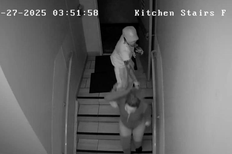 Screenshots from video footage provided by Courtney Rossel's lawyer shows Rossel in altercations with Gervonta Davis as he directs her through a nightclub.