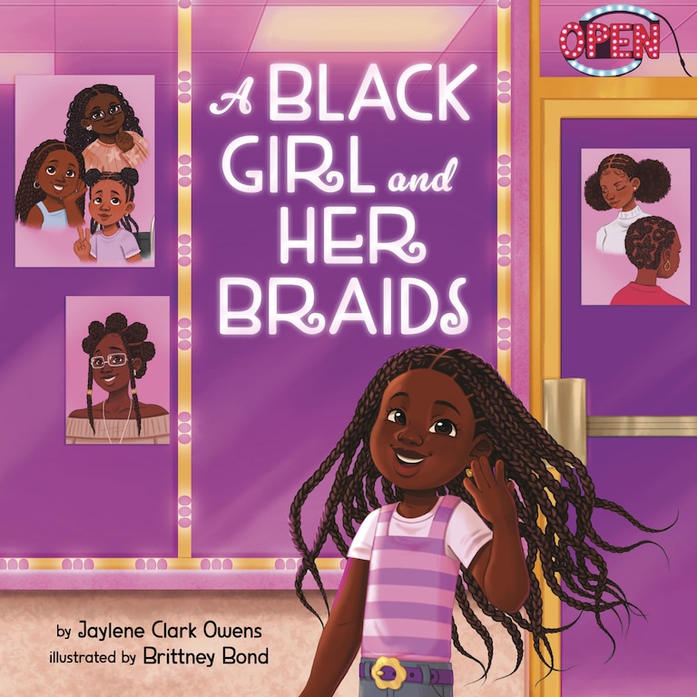 Book cover for "A Black Girl and Her Braids" by Jaylene Clark Owens.