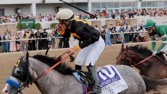 Napoleon Solo ridden by Paco Lopez and owned by Chad Summers wins the 151st Running of The Preakness Stakes at Laurel Park Racetrack on Saturday, May 16, 2026.