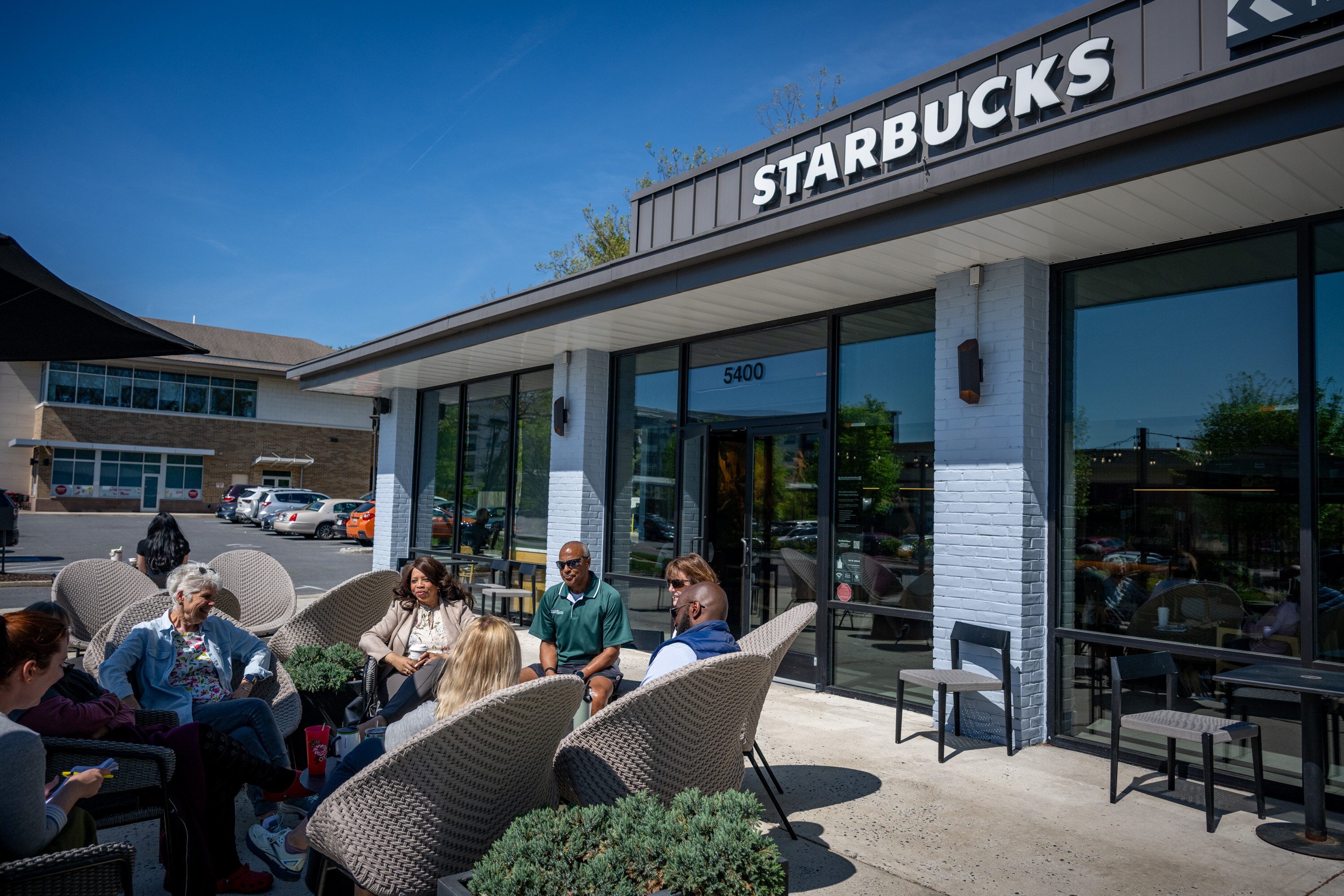 The Wilde Lake Village Starbucks in Columbia is a who's-who of Howard County movers and shakers.