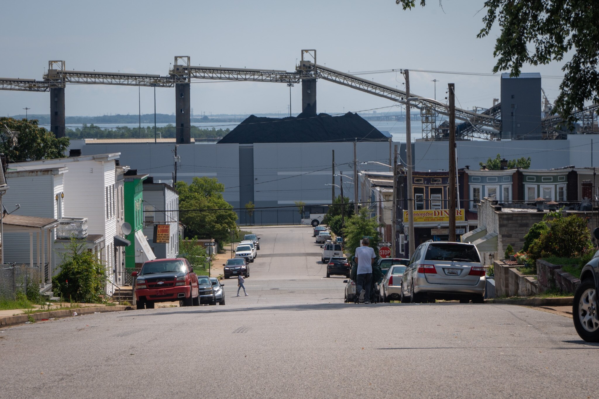 Coal piles at the CSX terminal in Curtis Bay can be seen around the neighborhood, and residents often complain of a fine layer of coal dust coating their homes.