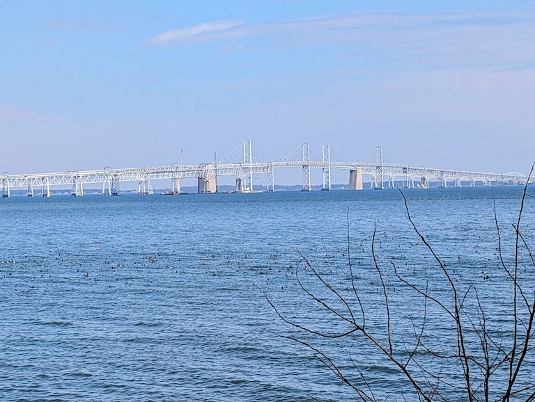 The Chesapeake Bay Foundation built a pier on Whitehall Bay while it controlled Holly Beach Farm, but a winter storm destroyed it in 2023. New ideas for public access include an electric ferry from Sandy Point State Park.