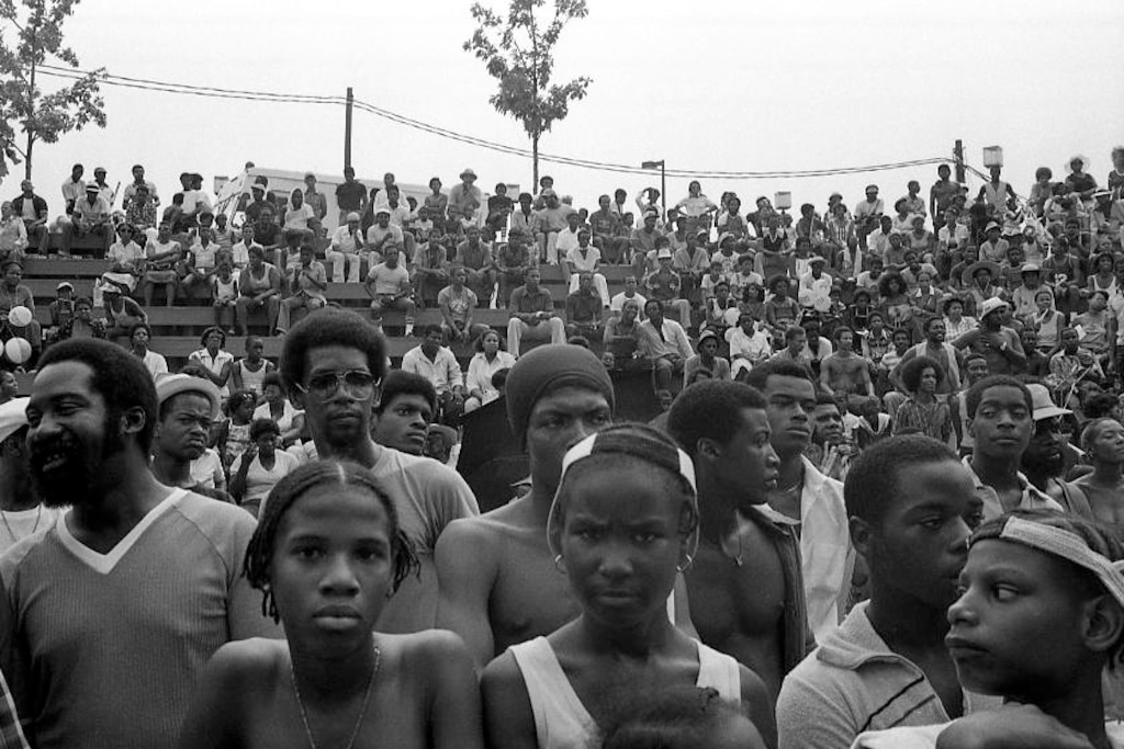 Young Spectators
Description: Afro-American (AFRAM) Exposition, Rash Field, Inner Harbor, Baltimore MD
Date: July 28-29, 1979
