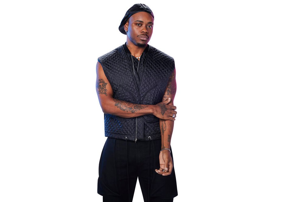 Bishme Cromartie, a contestant on season 20 of Project Runway on Bravo.
