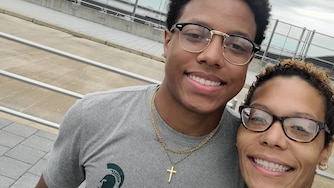 Isaiah Kirby, a 21-year-old Owings Mills native who was studying at Michigan State University, was fatally shot by East Lansing Police Department on April 20. His family, including his mother, Karyn Kirby, right, are calling for justice.
