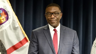 June 1, 2026 - Newly selected Superintendent of Prince George’s County Public Schools, Shawn Joseph, participates in a press conference at the Wayne K. Curry Administration Building in Largo, MD.