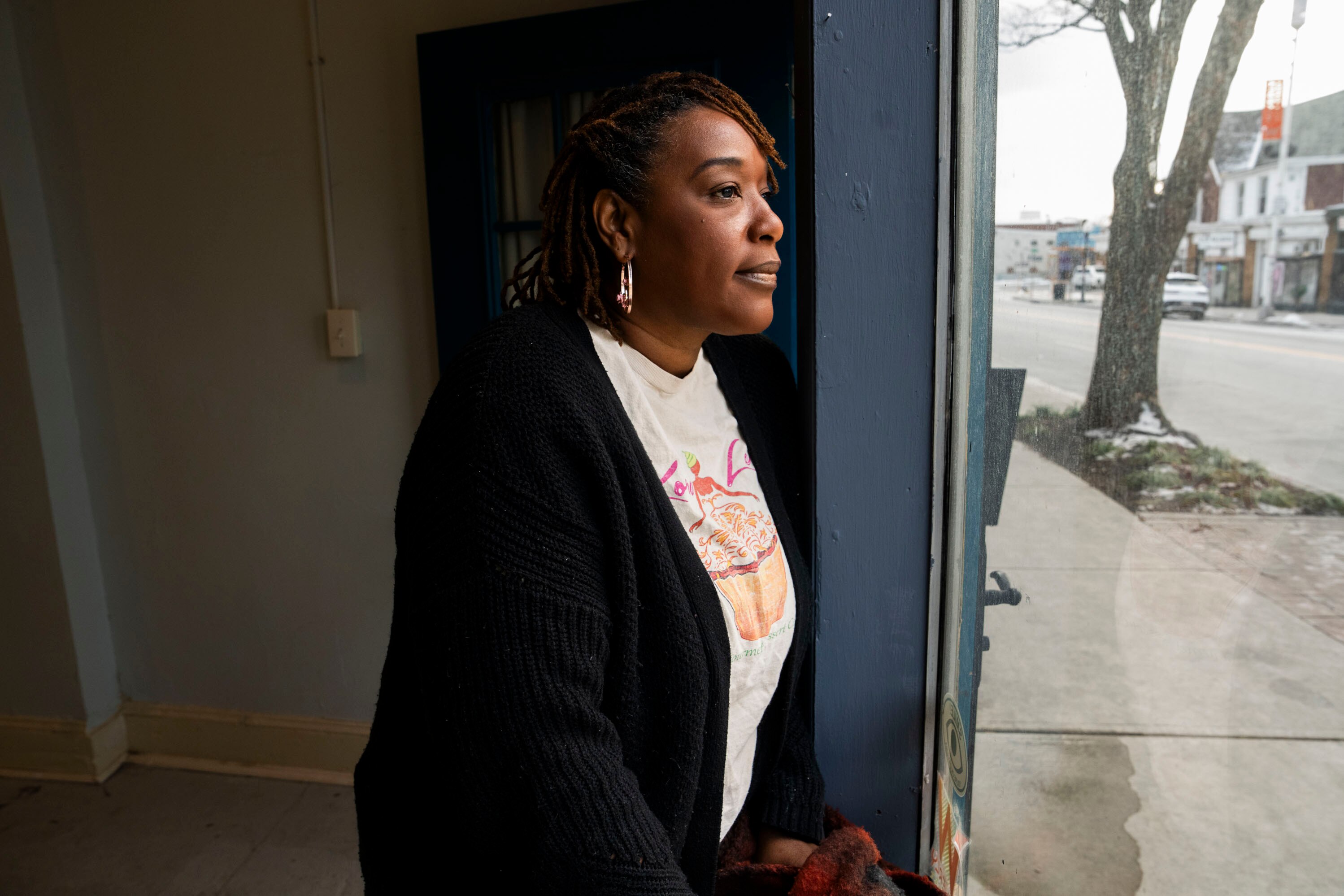 Kora Polydore, owner of Kora Lee’s Comfort Food Café & Bakery, won a pitch competition promising a rent-free space that went sour. She now finds herself having to dip into savings to build out this location on Greenmount, which she hopes to be open at the end of March.