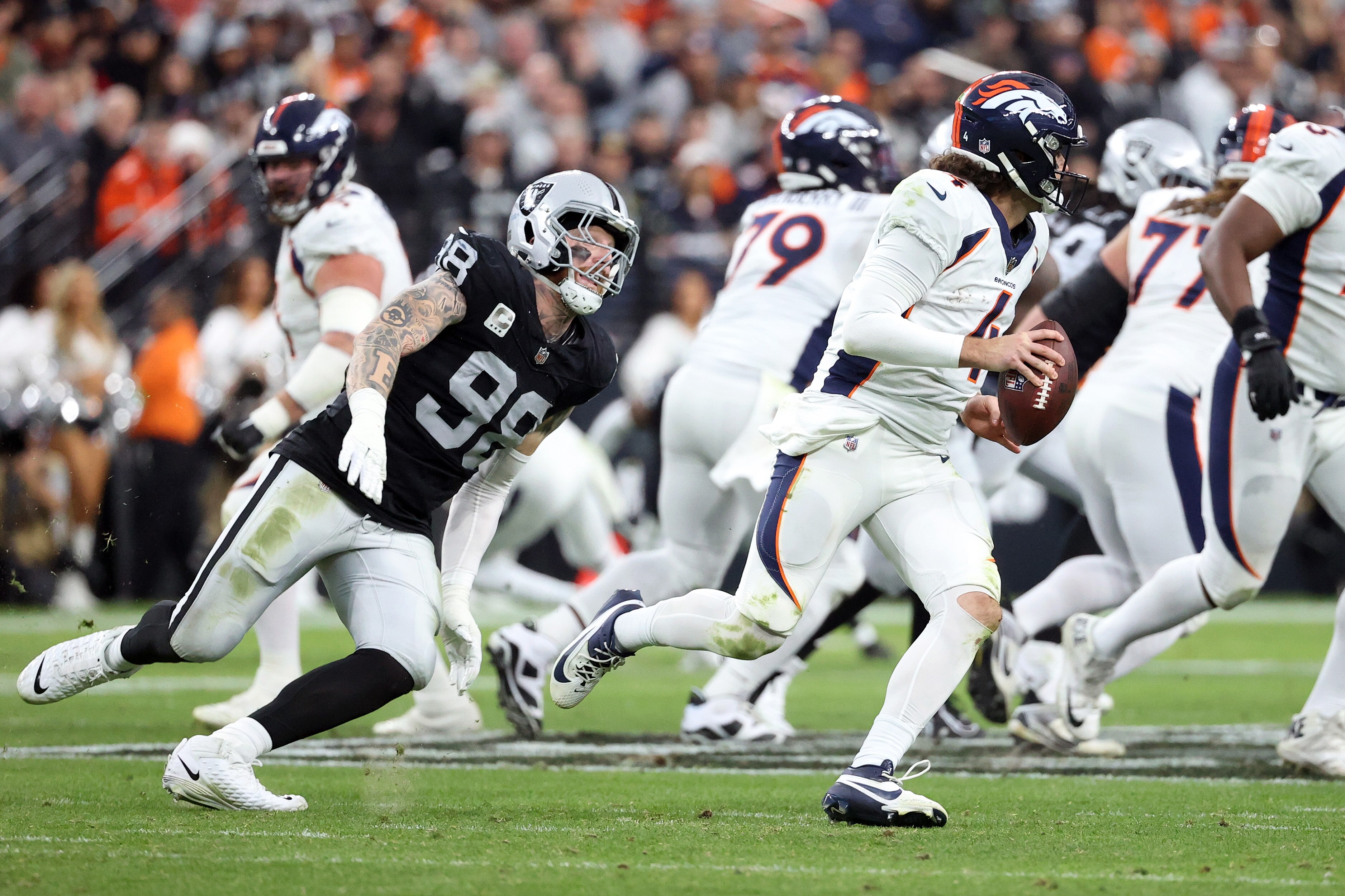 The Ravens drafted an outside linebacker in 2019, but they overlooked Maxx Crosby, whose career has taken off with the Las Vegas Raiders.