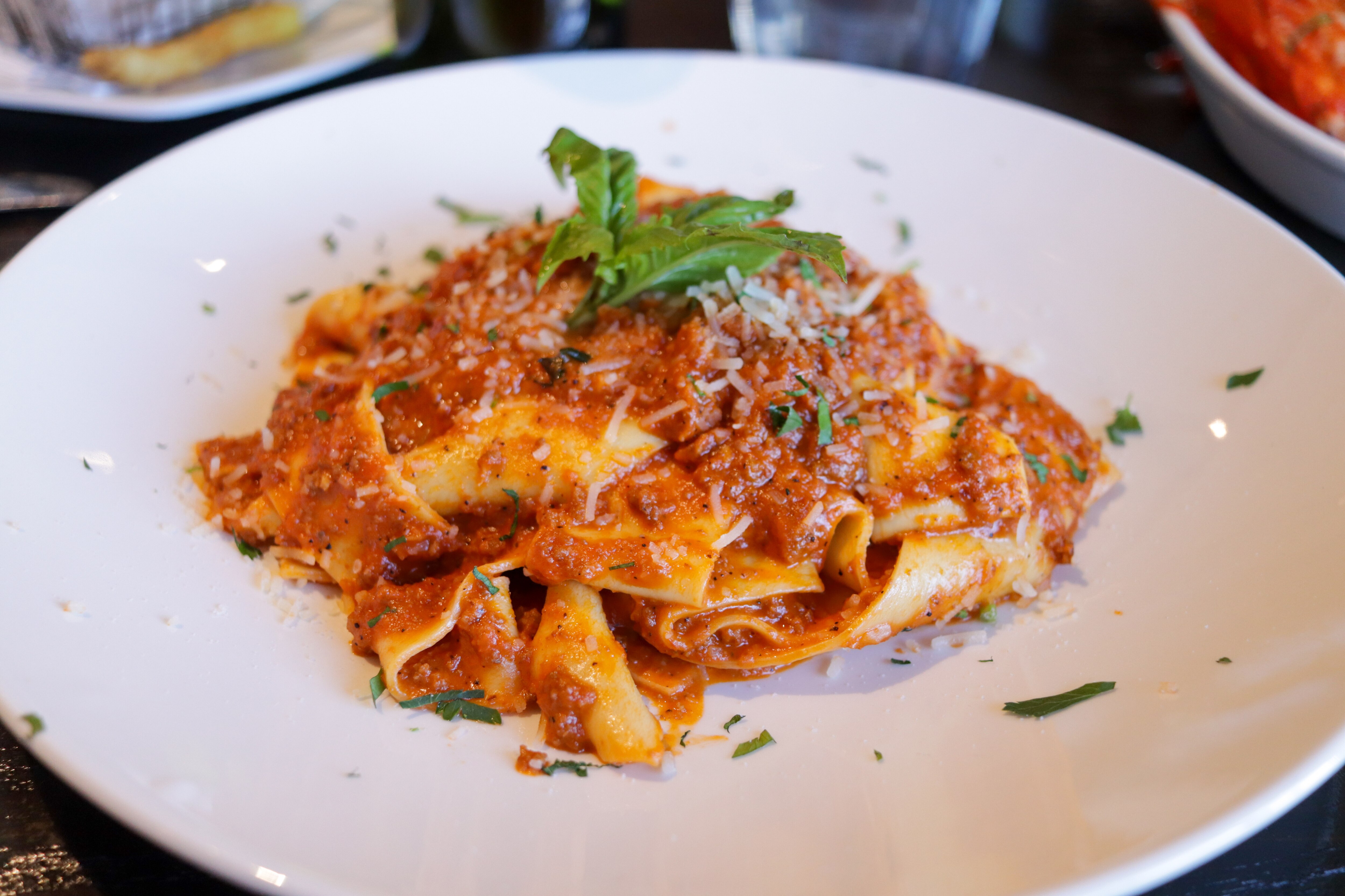 Pappardelle bolognese from Facci Ristorante in Ellicott City.