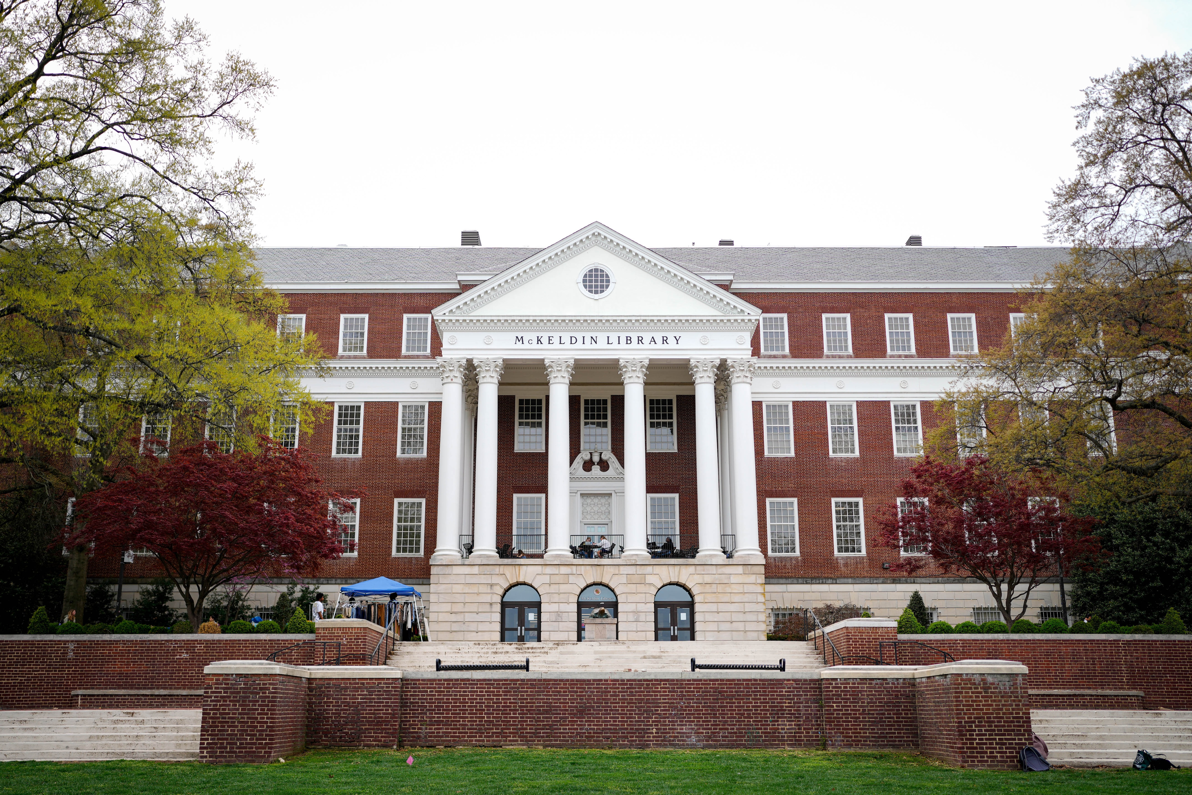 McKeldin Library at the University of Maryland in College Park, Md. on Friday, April 4, 2025.