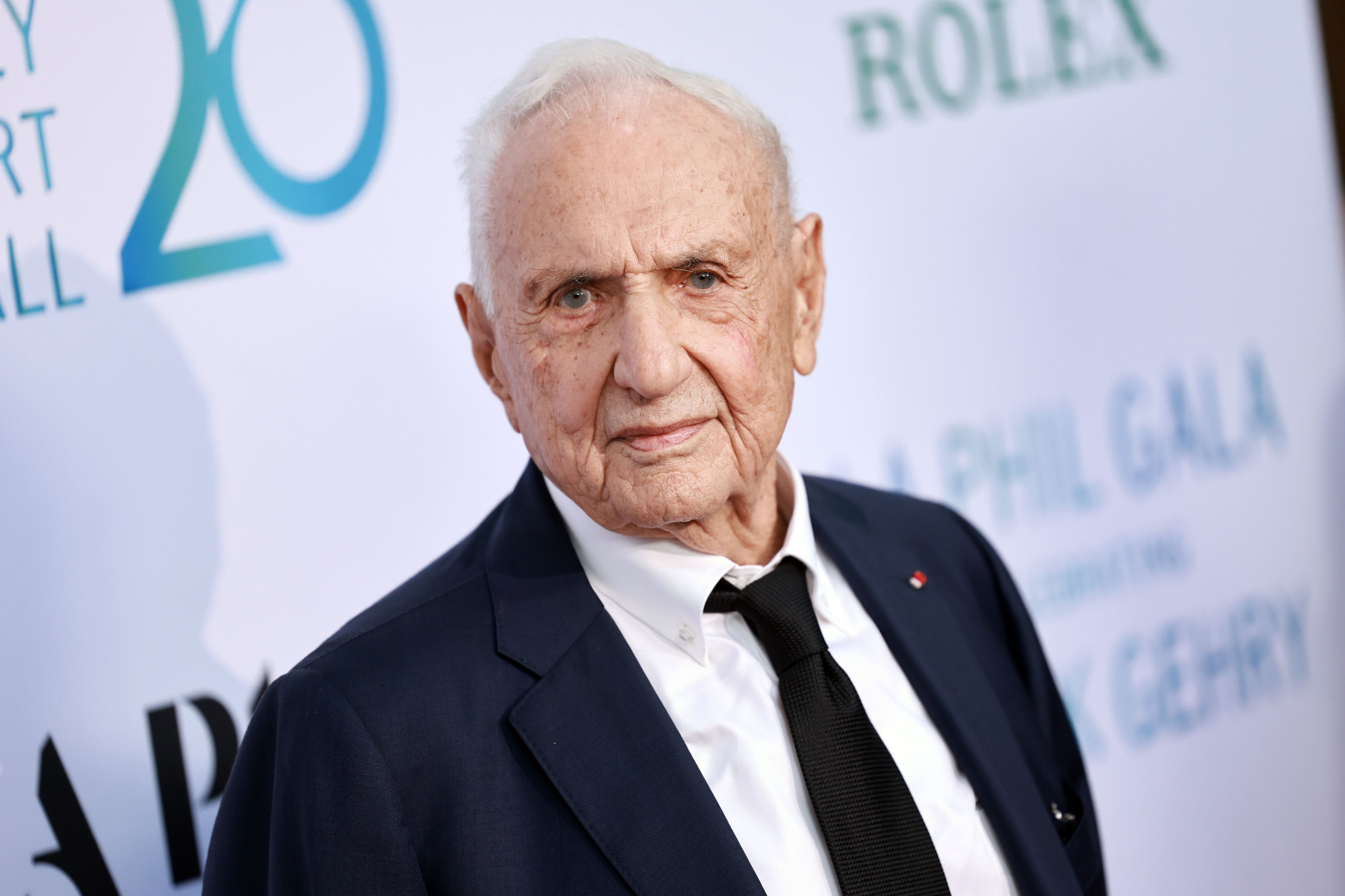 LOS ANGELES, CALIFORNIA - OCTOBER 05: Frank Gehry attends The Los Angeles Philharmonic's 20th Anniversary Gala honoring Frank Gehry at Walt Disney Concert Hall on October 05, 2023 in Los Angeles, California.