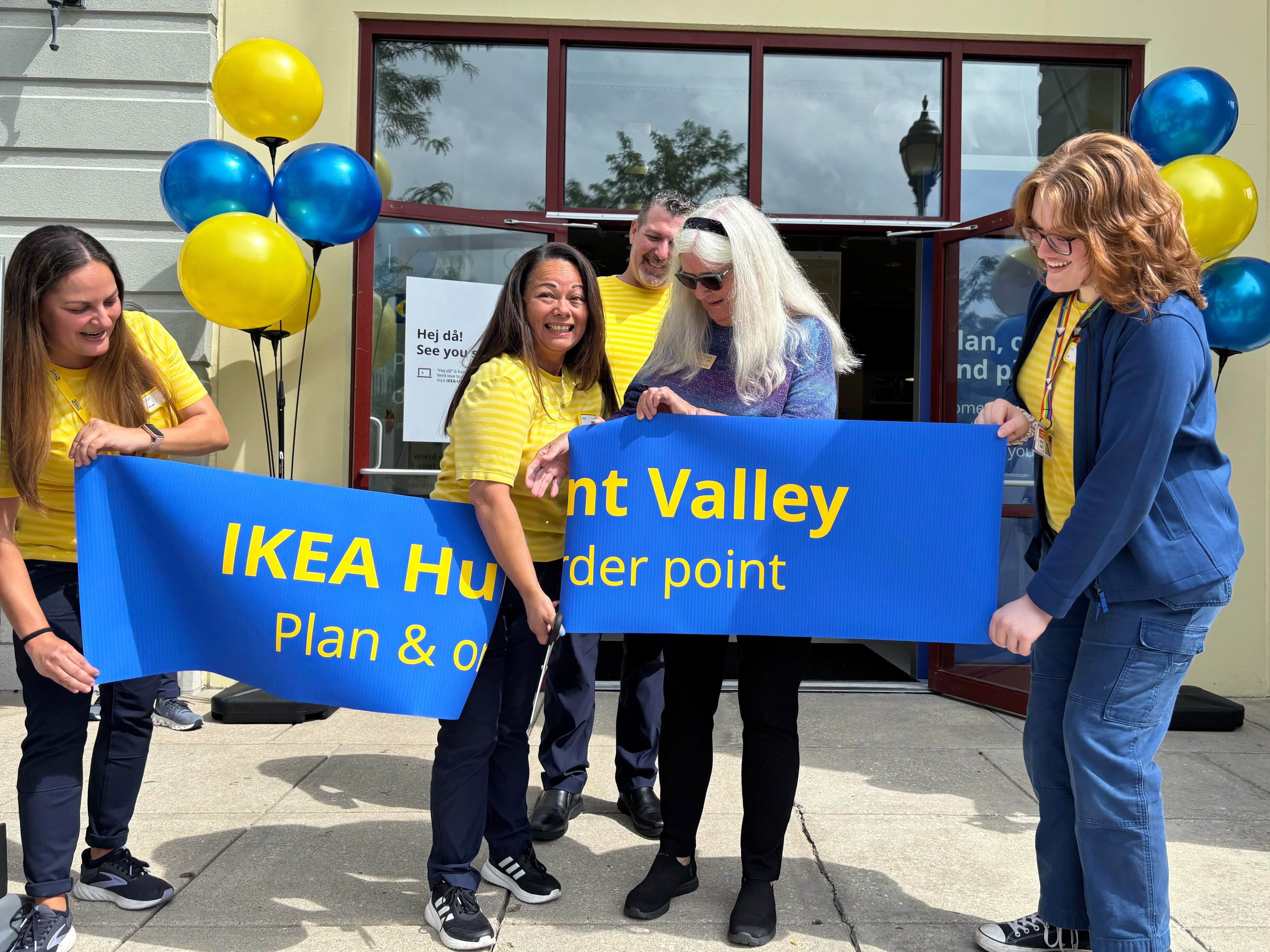 IKEA opened a Plan and Order Point with Pick up in Hunt Valley Towne Center in Cockeysville on Friday with a ribbon cutting ceremony.
