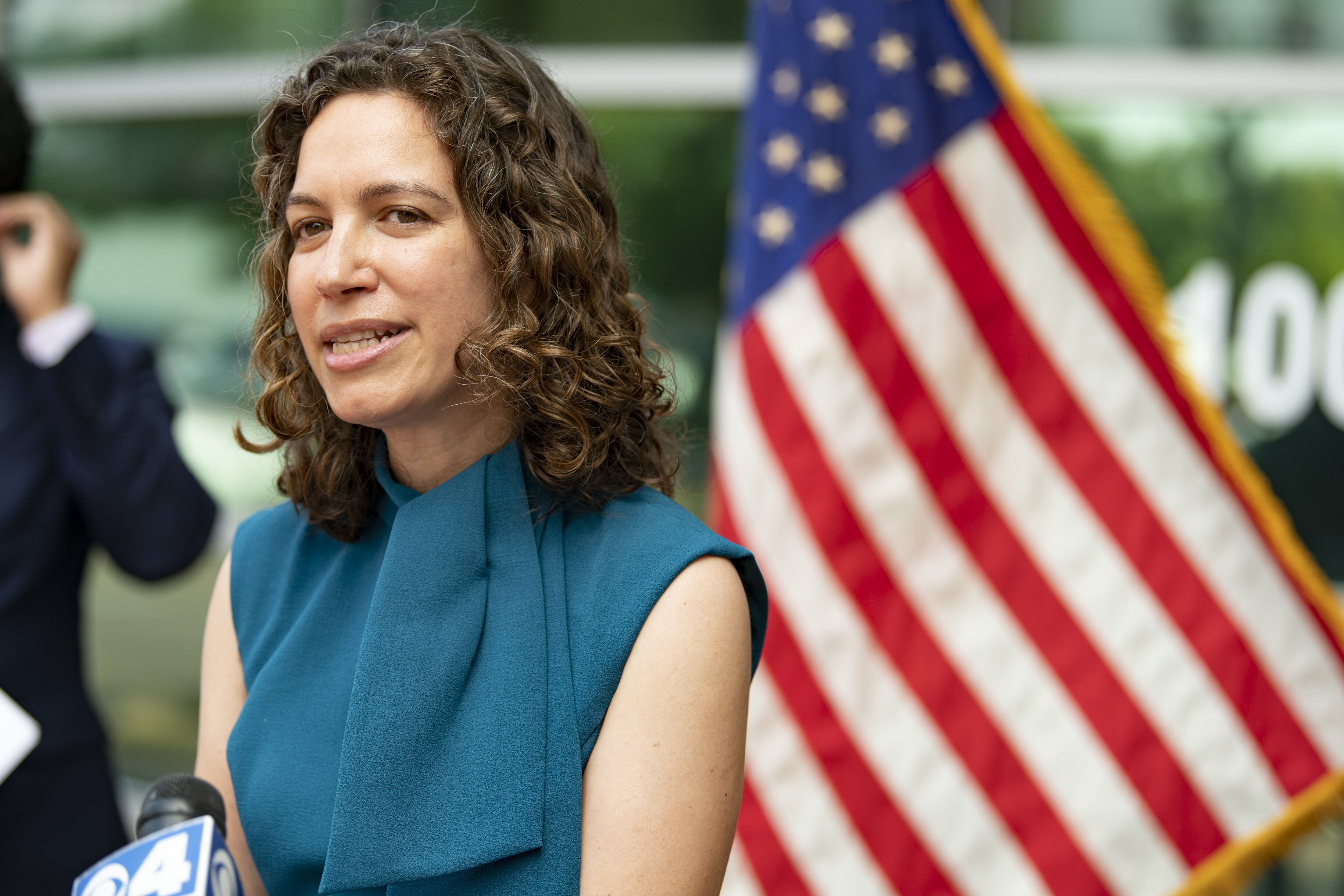 Dana Mulhauser, shown in this file photo from Clayton, Missouri on July 24, 2020, has left the Maryland attorney general’s Independent Investigations Division on Feb. 2 to take a job with the nonprofit Everytown for Gun Safety.