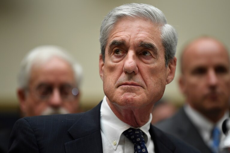 FILE - Special counsel Robert S. Mueller III testifies on Capitol Hill in Washington before the House Judiciary Committee in Washington, July 24, 2019. Mueller, a former FBI director, died on Friday, March 20, 2026. He was 81.