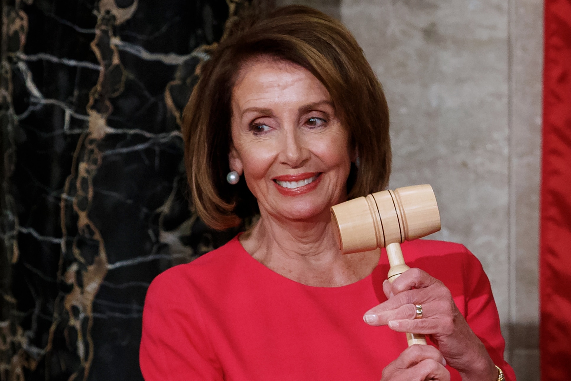 House Speaker Nancy Pelosi of California holds the gavel at the Capitol in Washington, Jan. 3, 2019.
