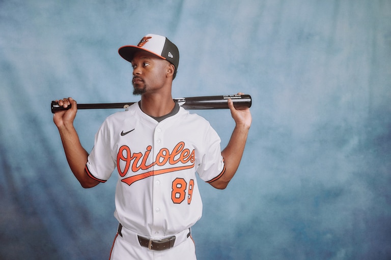 Baltimore Orioles outfielder Enrique Bradfield Jr. photographed during the 2025 Baltimore Orioles Media Day at Ed Smith Stadium in Sarasota, Florida Wednesday February 19, 2025.