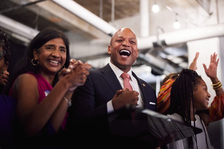 Wes Moore, Democratic Gubernatorial candidate, speaks to supporters at R. House on July 19.