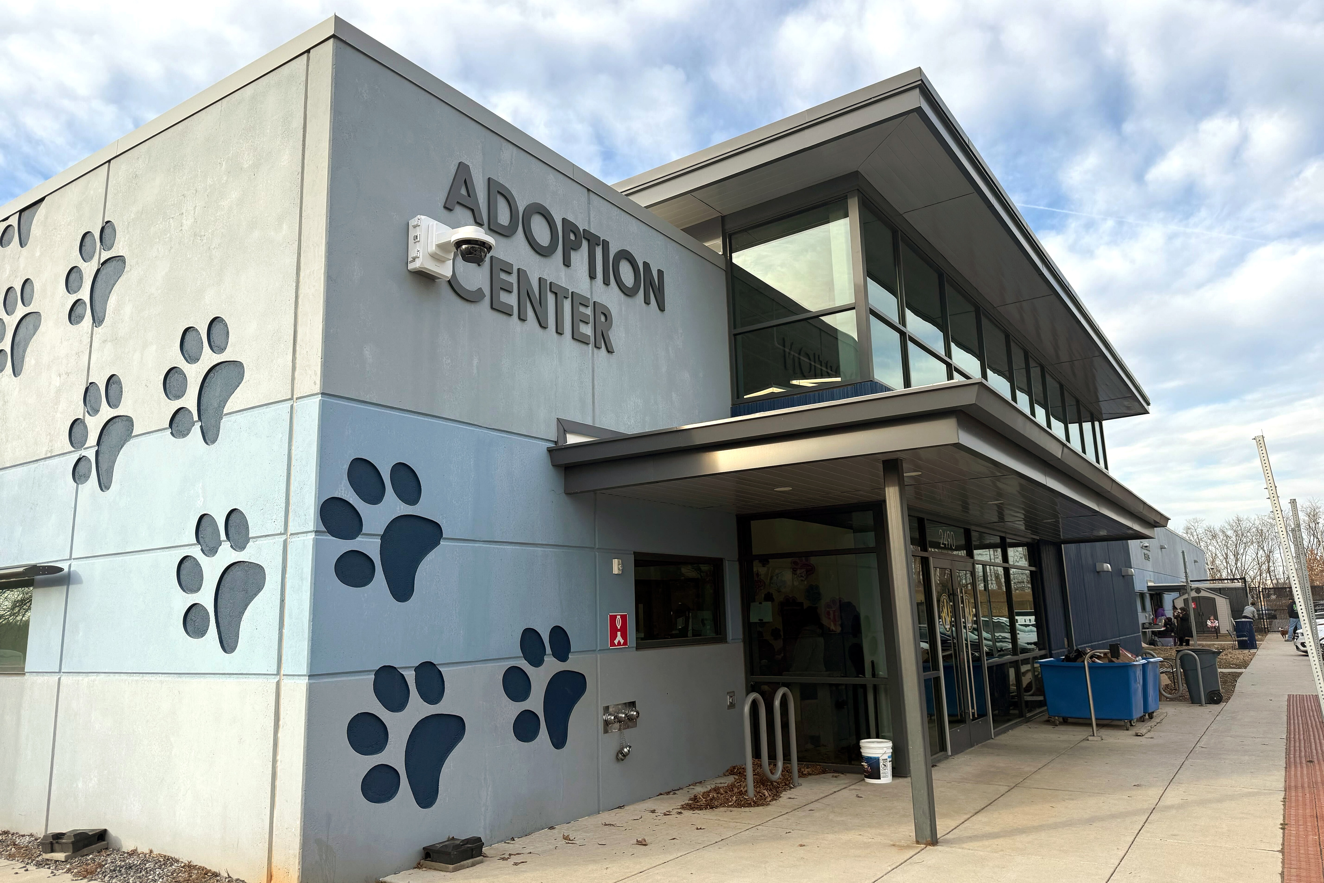 Exterior of Baltimore Animal Rescue and Care Shelter (BARCS).