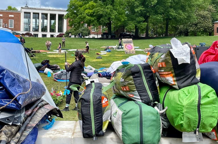 Johns Hopkins University pro-Palestine encampment