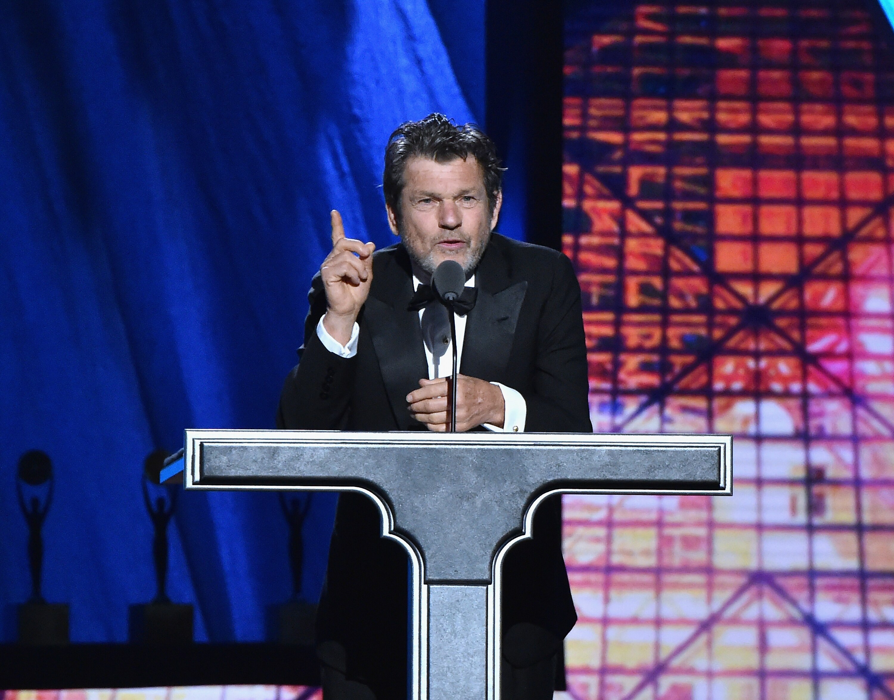 Jann Wenner speaks at the 2015 Rock And Roll Hall Of Fame induction ceremony in Cleveland, Ohio.