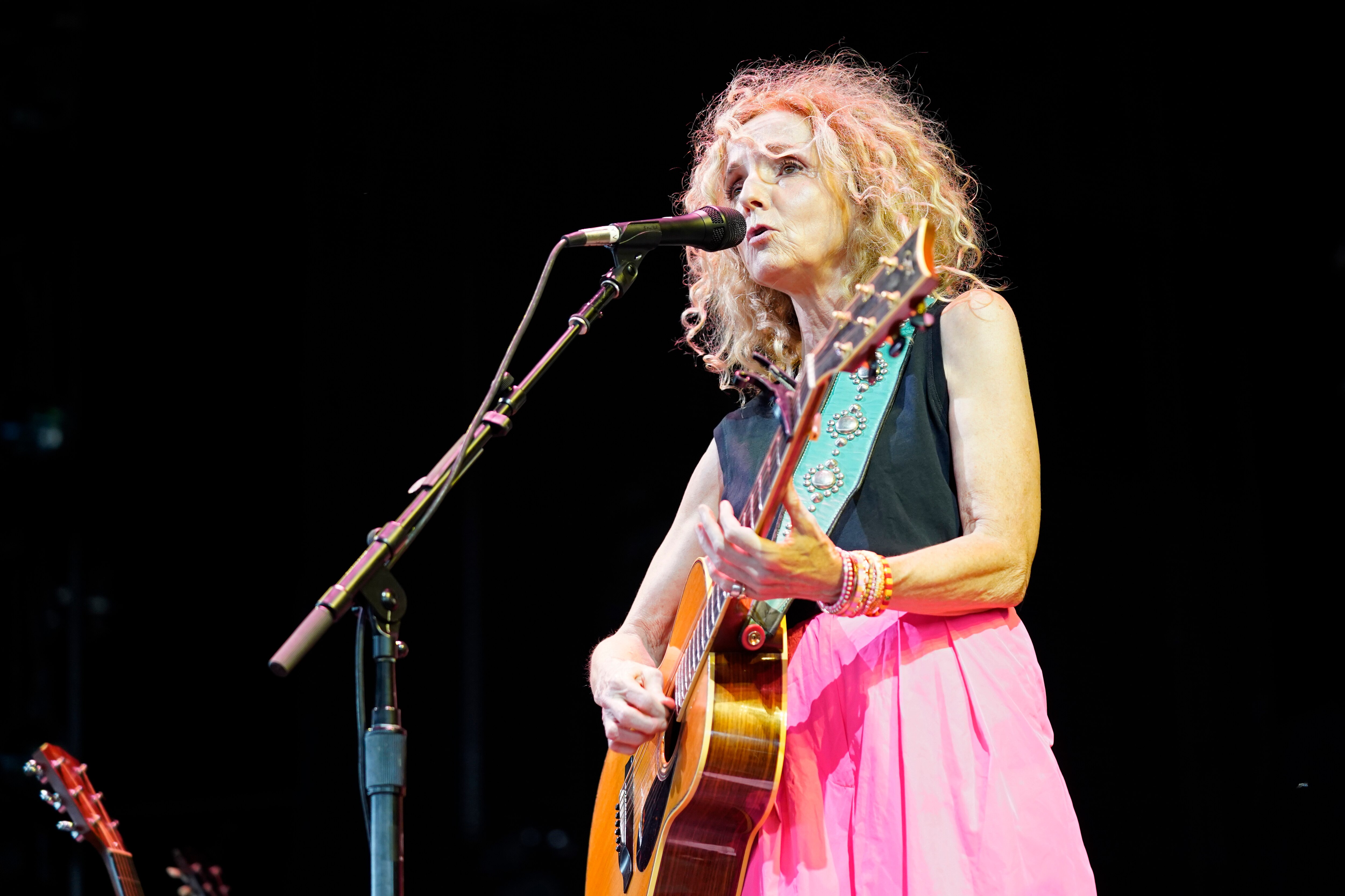 Patty Griffin performs at the Hollywood Casino Amphitheatre on on Wednesday, June 15, 2022, in Tinley Park, Ill. (Photo by Rob Grabowski/Invision/AP)
