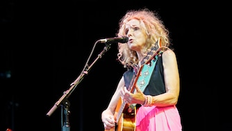 Patty Griffin performs at the Hollywood Casino Amphitheatre on on Wednesday, June 15, 2022, in Tinley Park, Ill. (Photo by Rob Grabowski/Invision/AP)