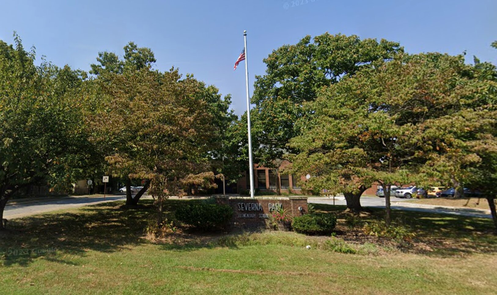 A Google Street View image of Severna Park Elementary School.