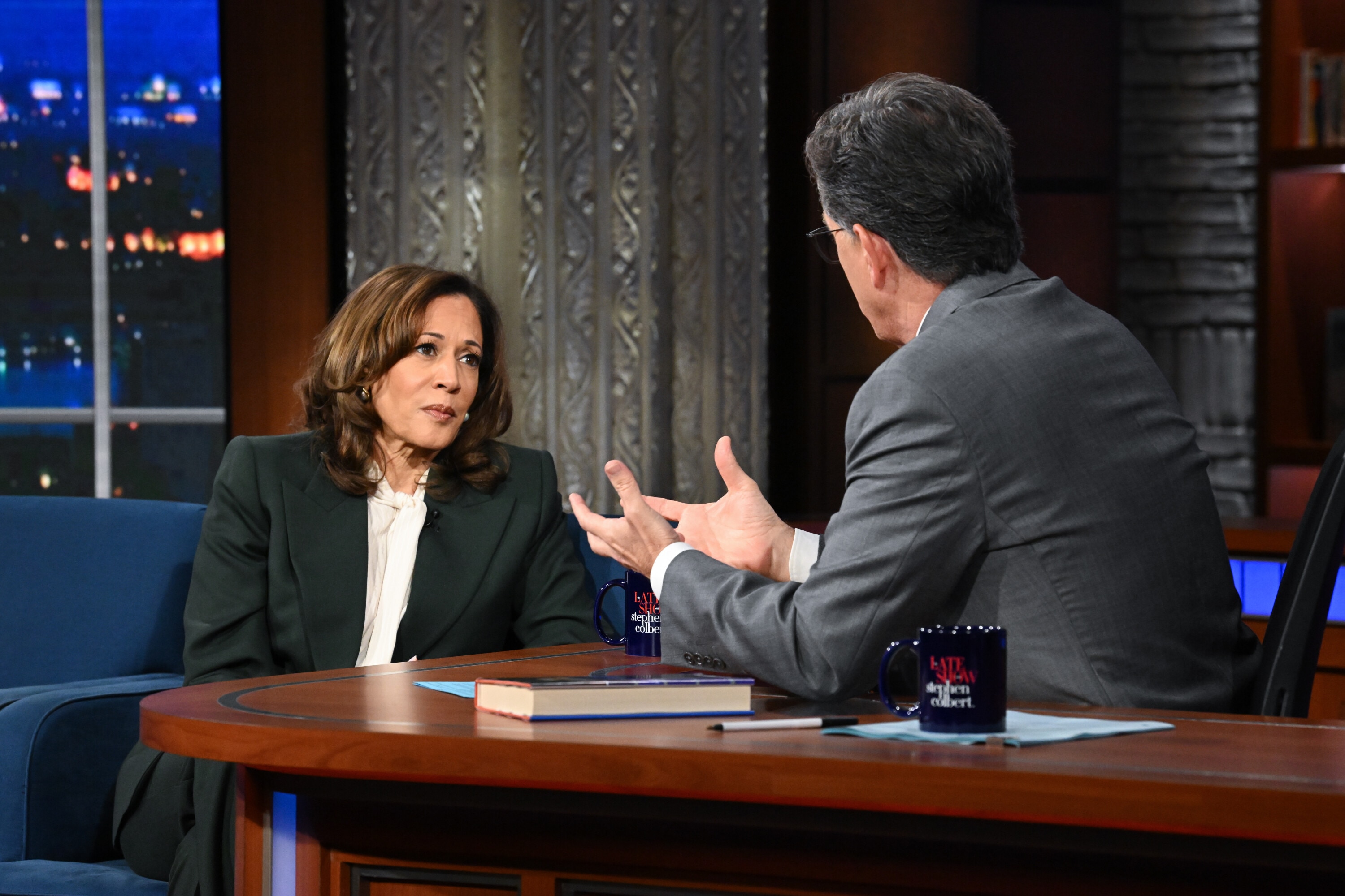Former Vice President Kamala Harris was interviewed by Stephen Colbert on the July 31 episode of "The Late Show."