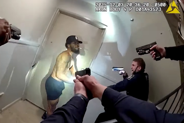 Police-worn body camera footage shows an encounter between Baltimore County police and Howard Sye in Essex in December. Sye, 31, died after being shot at an apartment complex in the 900 block of Holgate Drive.