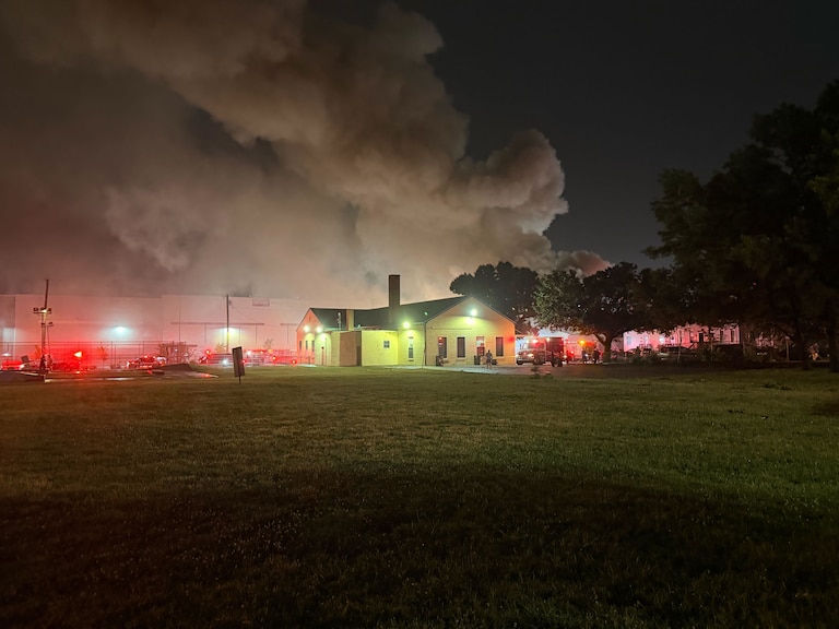 More than half a dozen fire trucks had responded to the glaze at Filbert Street on Saturday, June 4, 2026. Several ambulances were also on the scene.