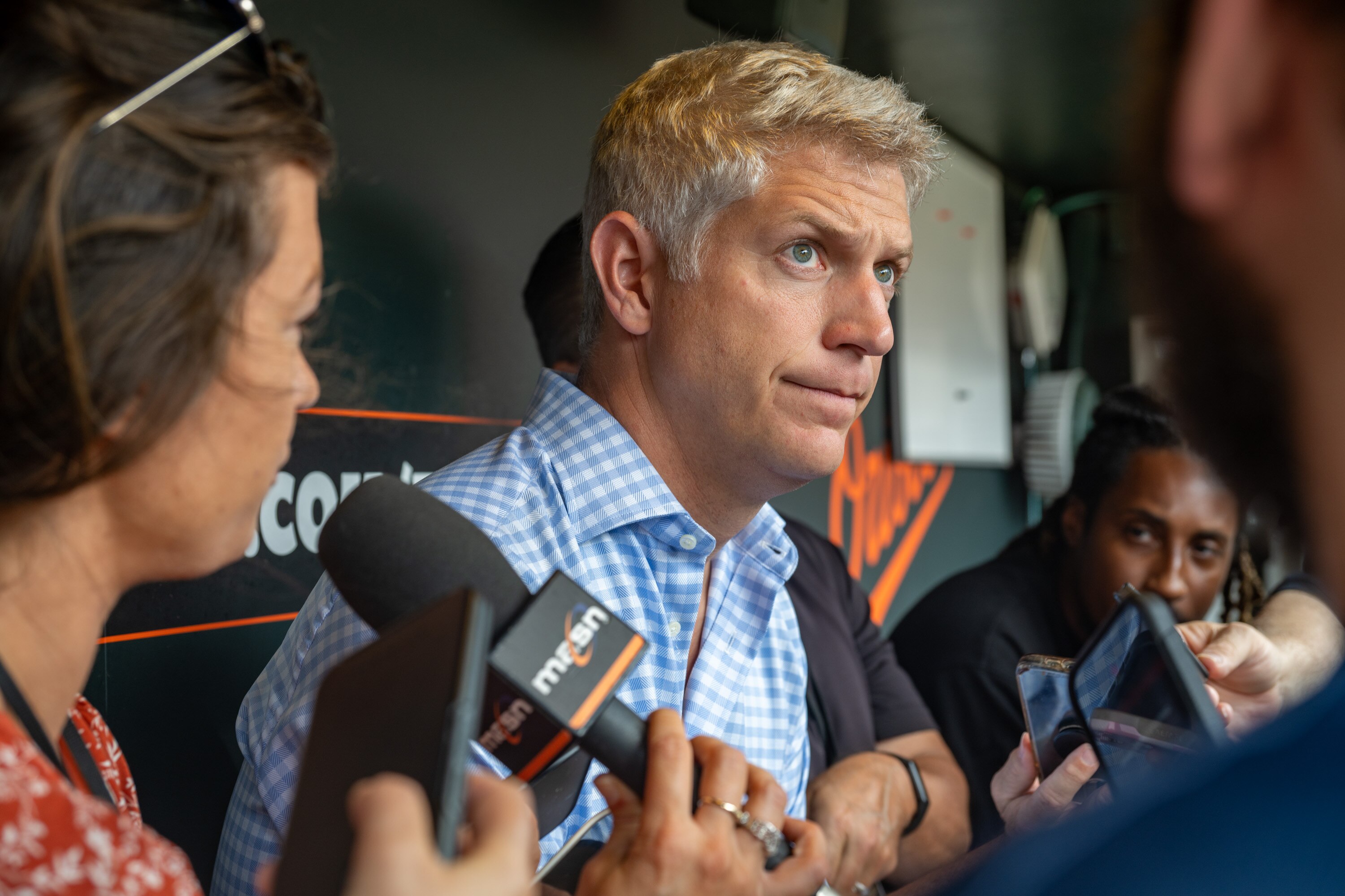 Orioles general manager Mike Elias has the unexpected task of deciding whether to trade players off the current roster for prospects or younger talent.
