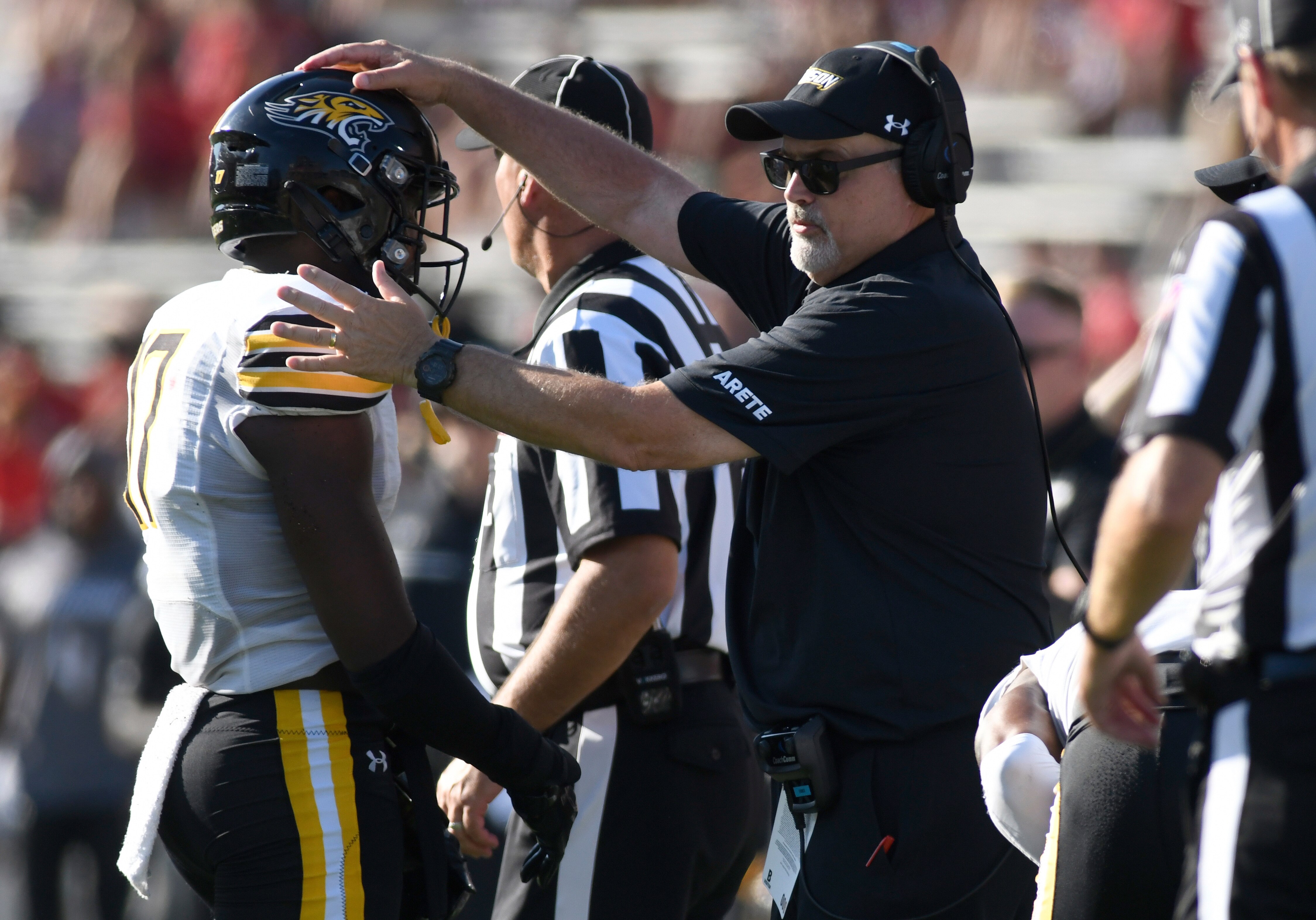 Coach Pete Shinnick’s Towson team improved to 5-5 Saturday by beating Hampton.