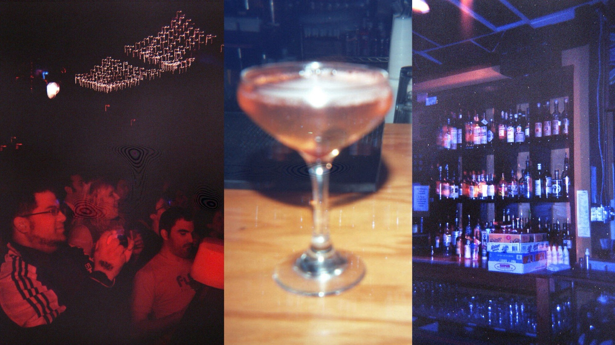 The Crown, a popular bar in Station North, announced its closure next month after over a decade in business. They are known for their music and parties, most notably the “red room” and the “blue room” which offered different vibes. Photos taken on a Holga film camera in 2014. (Kaitlin Newman / The Baltimore Banner)