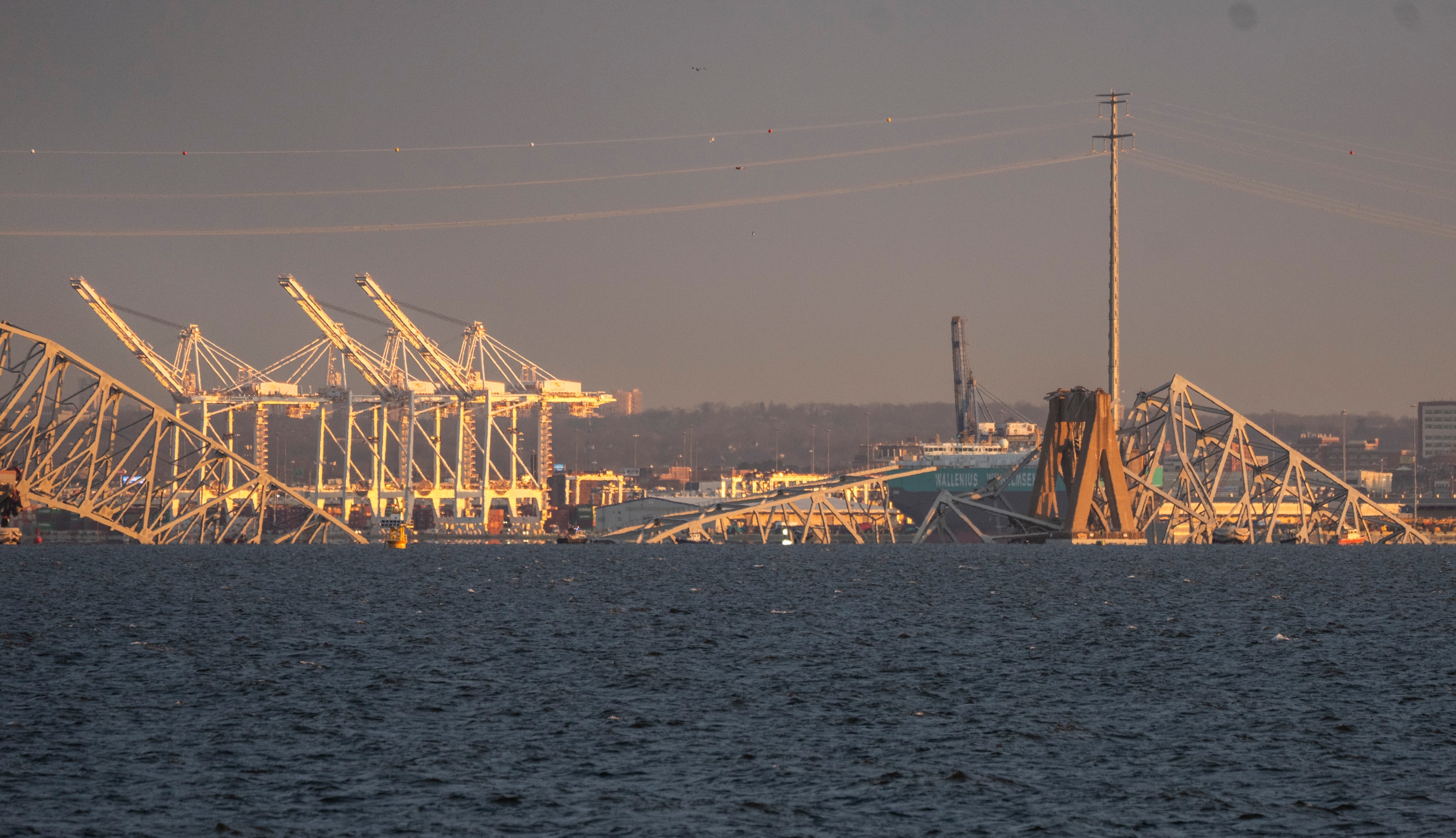 The Francis Scott Key Bridge collapsed into the Patapsco River after a cargo ship collided with it early Tuesday morning.