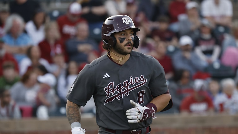 Texas A&M's Chris Hacopian during an NCAA baseball game on March 13.